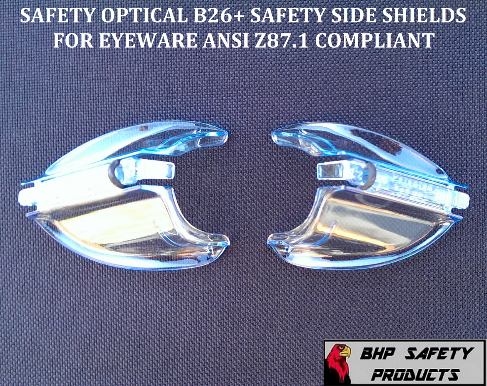 (10 PAIR B26+/10 PAIR B52+) COMPLIANCE PACK SAFETY SIDE SHIELDS FOR RX GLASSES