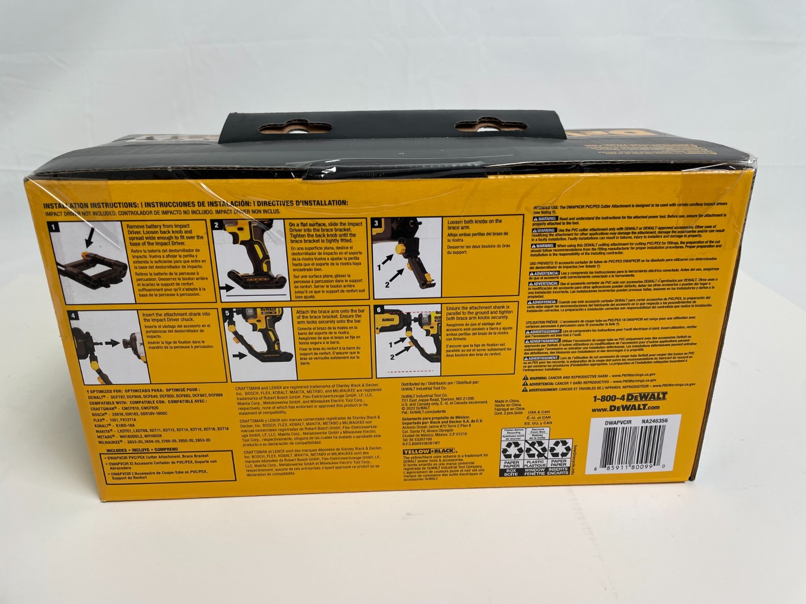 [NEW] (DWAPVCIR) Dewalt IMPACT CONNECT PVC/PEX Pipe Cutter Attachment