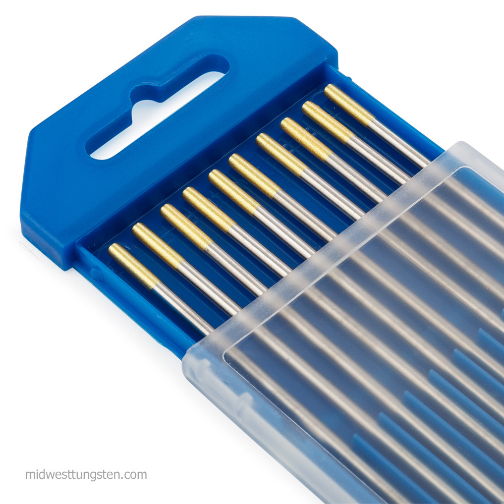 60 Packs TIG Welding Tungsten Electrodes 1.5% Lanthanated 3/32″ x 7″ Gold WL15