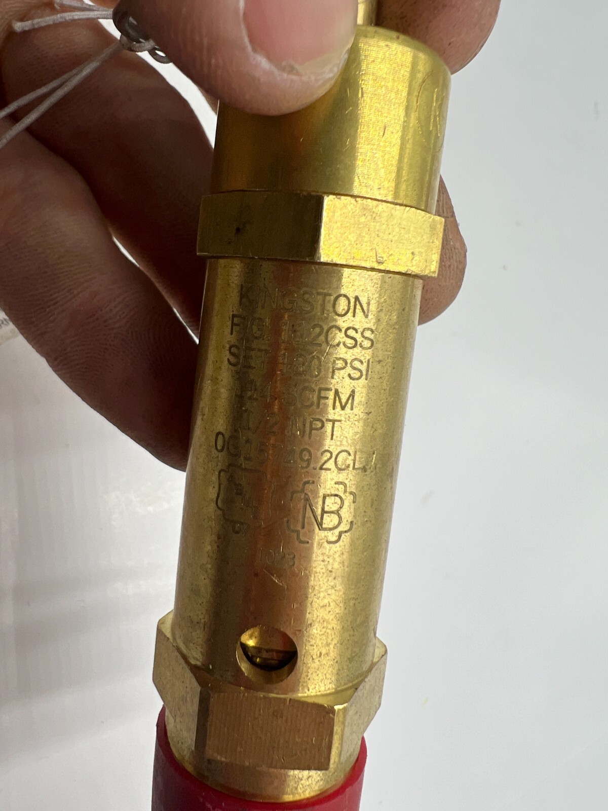 Kingston FIG. 112CSS 1/2NPT Pressure Relief Safety Valve 0G15749.2CL, Brass