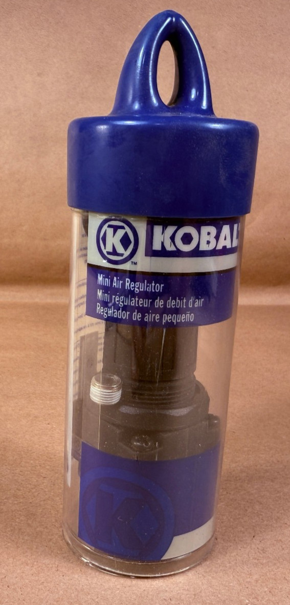 Kobalt KBA10700AV 221026 Mini Air Pressure Regulator Push Lock 125-PSI Max 125°F