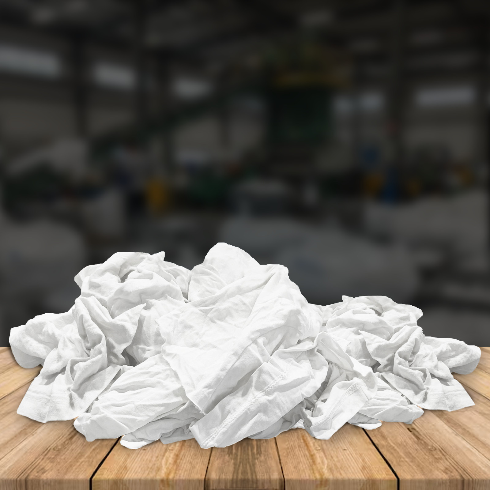 White Knit Rags 50 LB Box – T-Shirt Wiping Bulk Cleaning Cloths