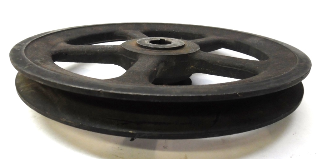 UNKNOWN BRAND PULLEY, SHEAVE, 1 GROOVE, 8 3/4″ OAD, 2 1/4″ OAD BUSHING, 3/4″ ID