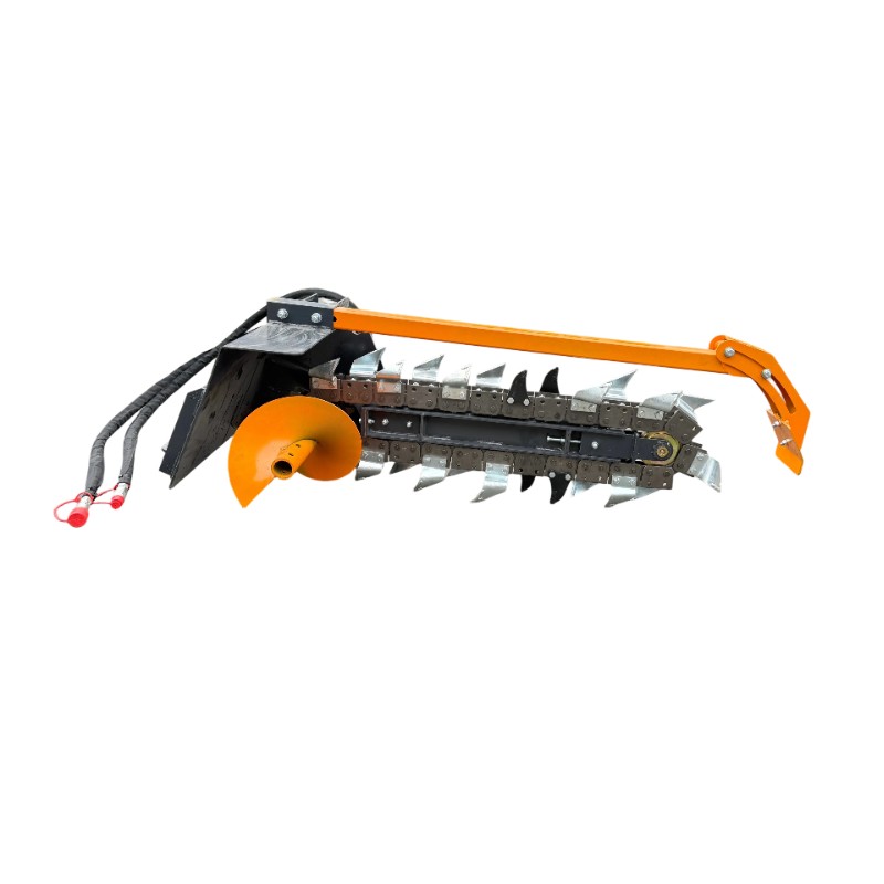 8in Mini Trencher Ditch Digger Heavy-Duty Landhonor 9-15 GPM Skid Attachment