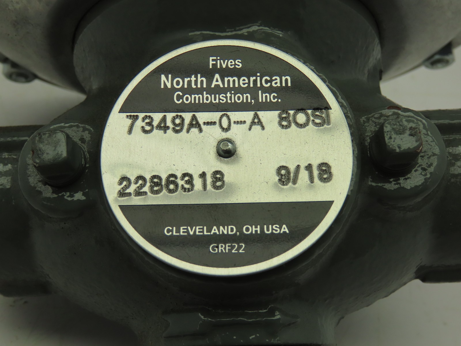 Fives North American Combustion Inc. 7349A-0-A 8OSI Pressure Regulator 3/4 NPT