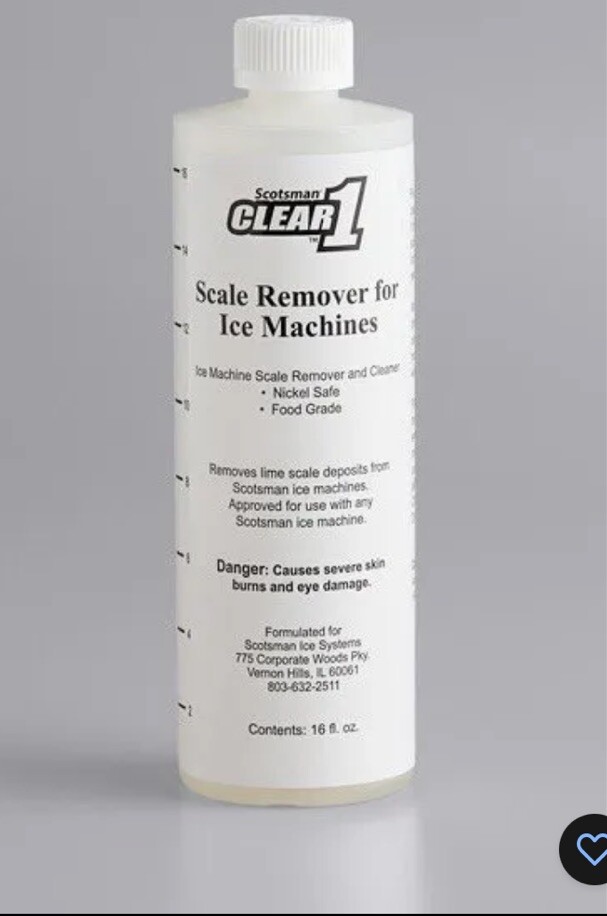 Scotsman Clear 1 Scale Remover & Cleaner for Ice Machines 19-0653-01 (16oz)