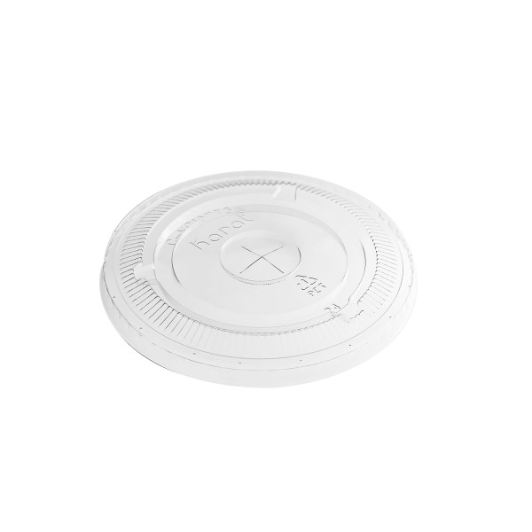 Karat 107mm PET Plastic Flat Lids – 500 pcs, C-KC107TS