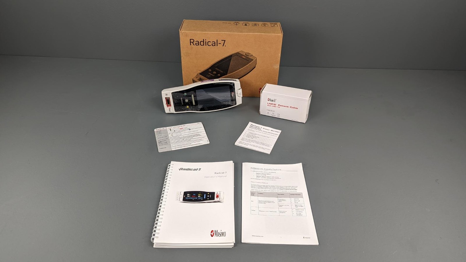 Masimo Radical 7 Pluse Oximeter touchscreen wifi bluetooth