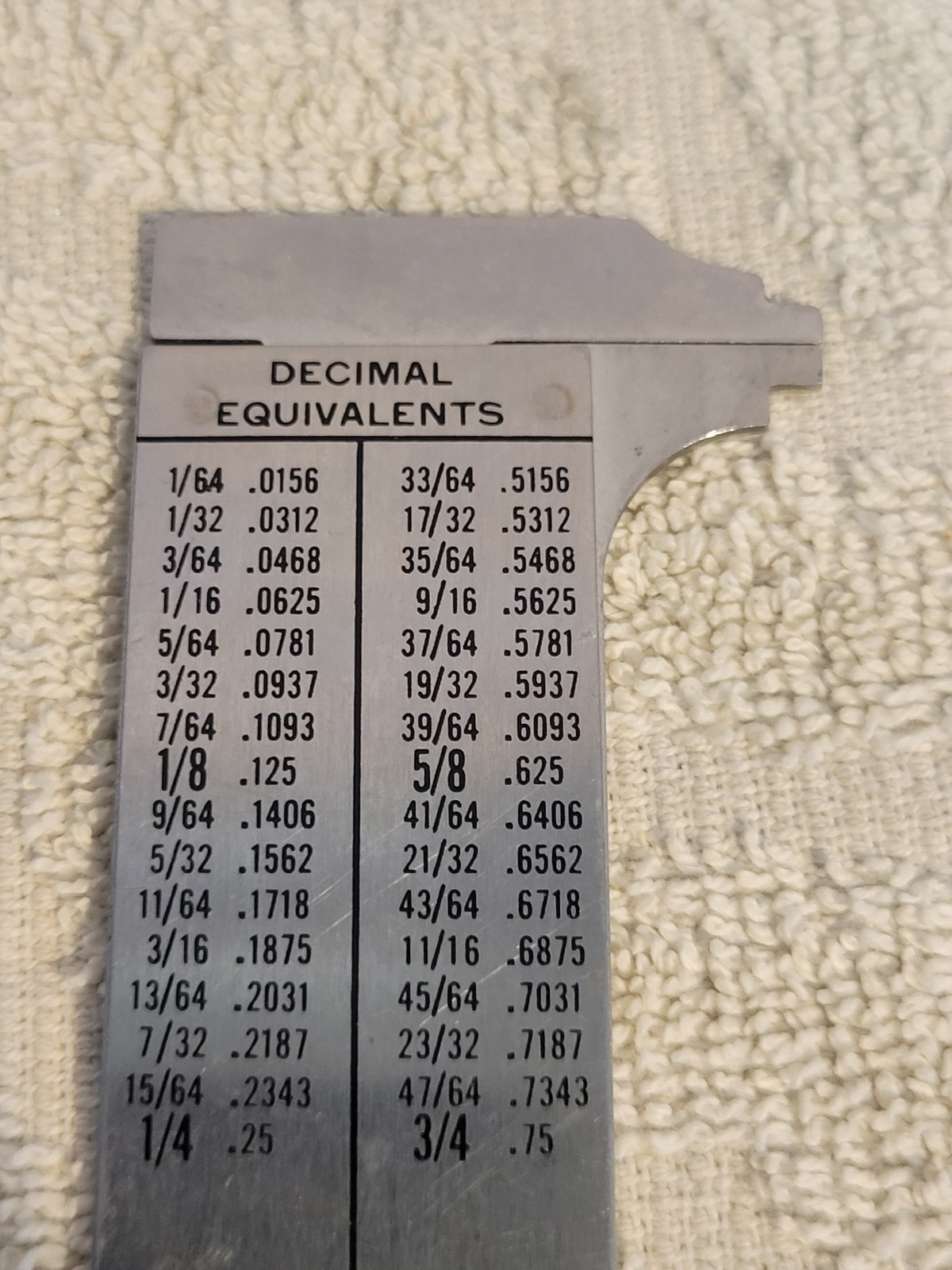 VINTAGE CALIPER THE EXECUTIVE POCKET CHUM 3.5 IN. U.S.A.