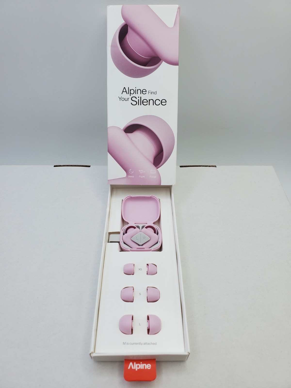Alpine Silence Earplugs for Sleep, Focus & Travel – V-Shape Snug Fit & Soft Oval