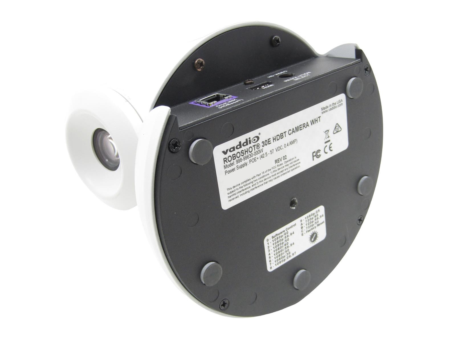 Vaddio 998-99630-000W Roboshot 30E HDBT Conference Camera | White