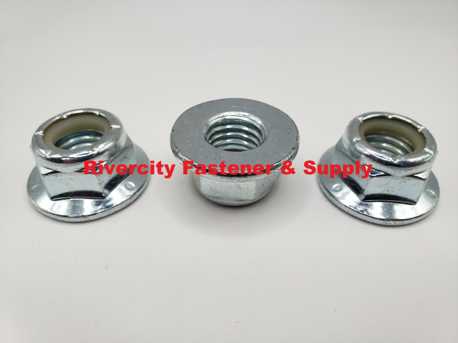 (2) 5/8-11 Nylon Insert Hex Flange Lock nuts / Stop nut / Nyloc 5/8×11