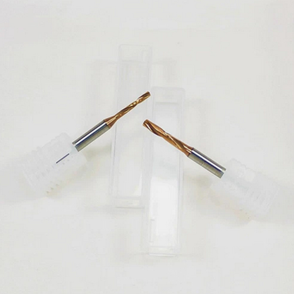 1Pcs TiCN Coated Solid Carbide Flat Bottom Drill Bit 0.5mm-5.0mm Twist 2-Flute
