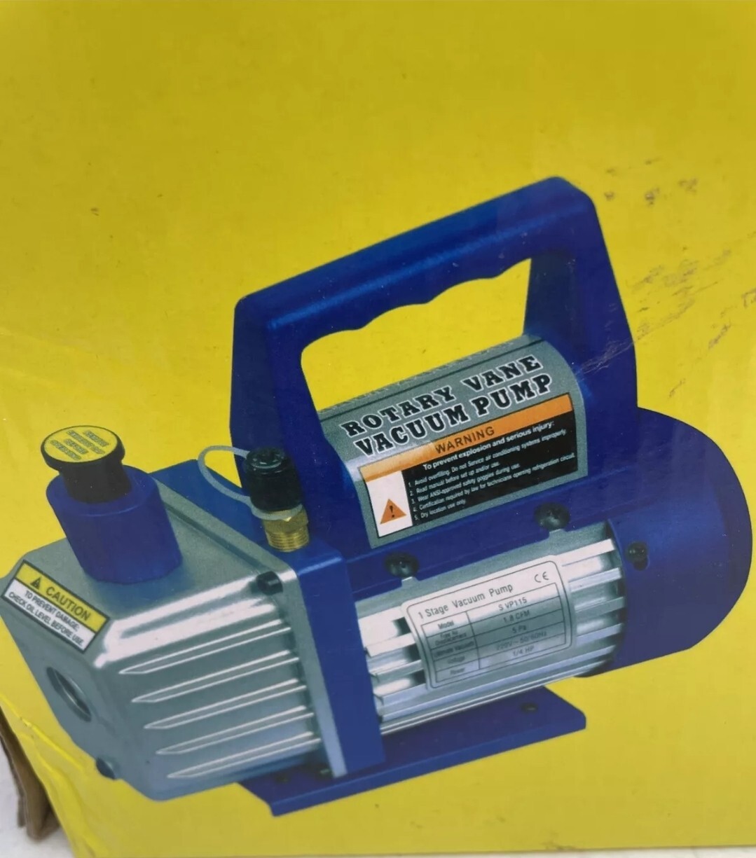 Zeny VP125+ Blue 1/4 HP 3,5CFM Single High Performance Compact Vacuum Pump