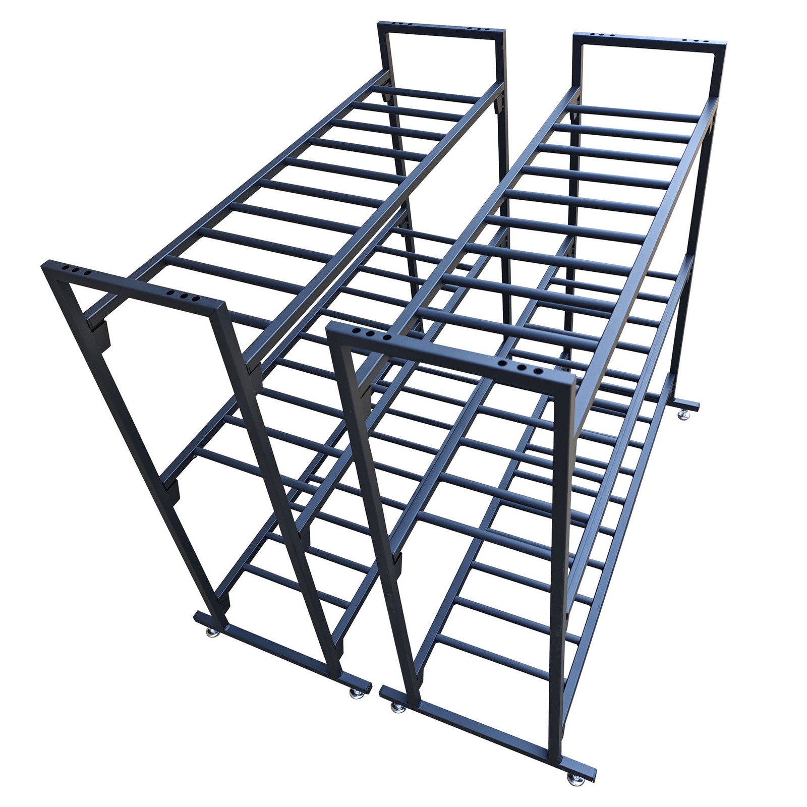 2 MotoProducts Battery Storage Rack holds 300 Pounds PER SHELF No tools required