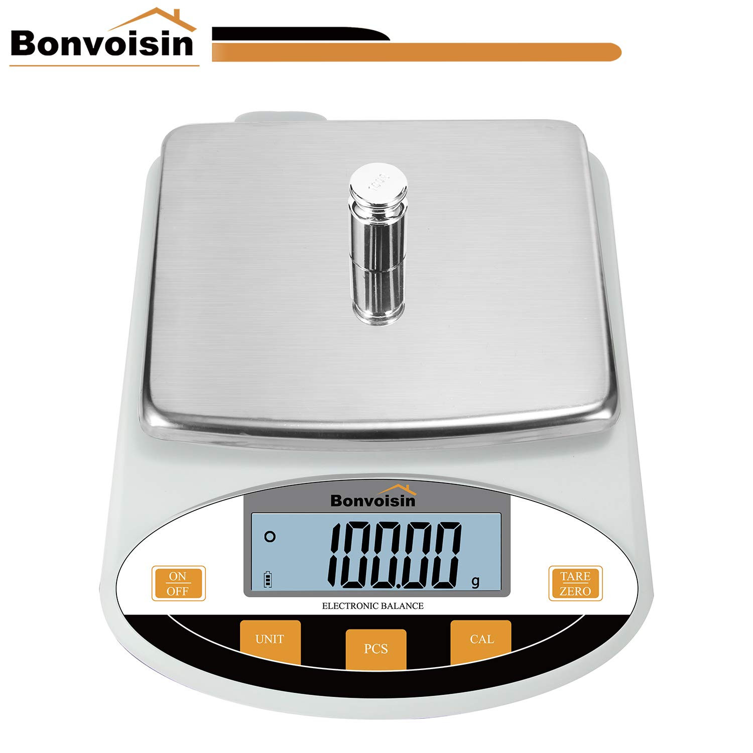 Bonvoisin Lab Scale 5000Gx0.01G Digital Precision Analytical Balance 10Mg High P