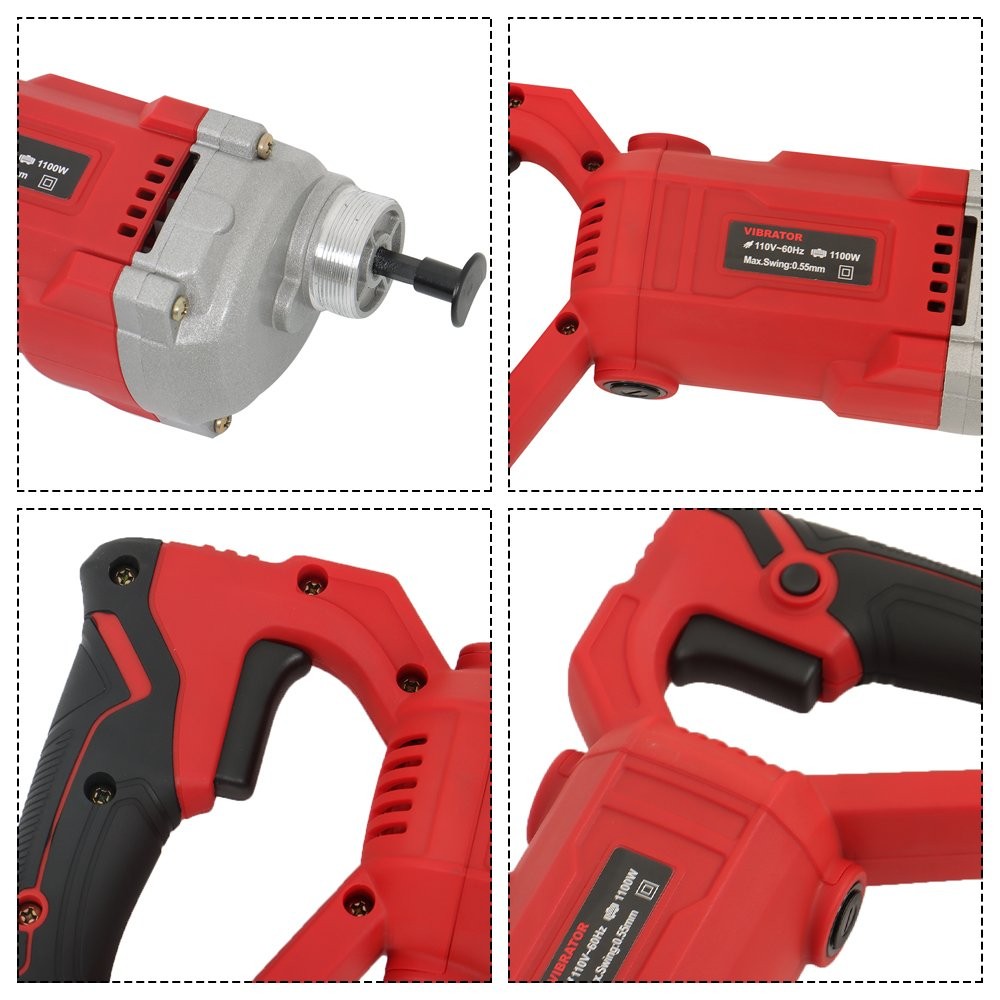 Handheld Concrete Vibrating Tool 1500W Electric Concrete Vibrator & 6.6ft Shaft