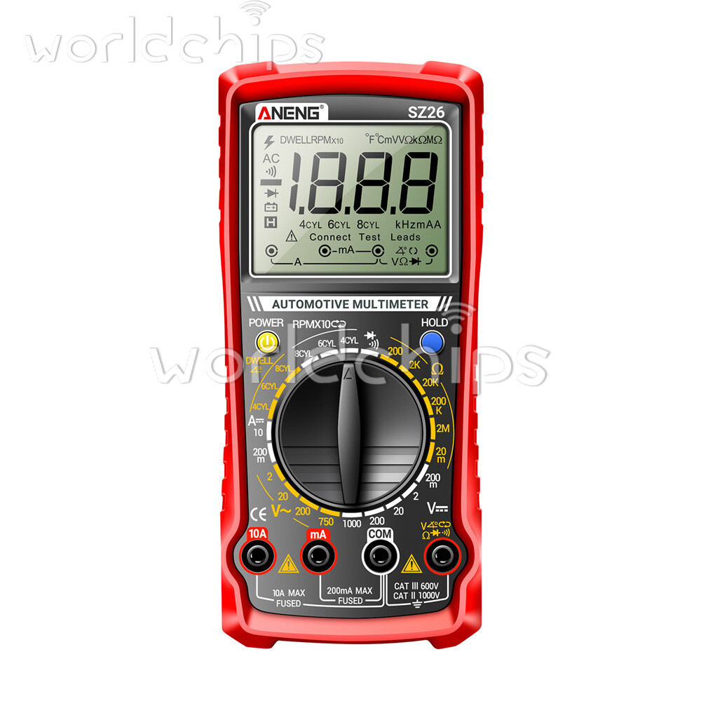 SZ26 Digital Multimeter 0-1000V 1999 Count AC/DC Car Overhaul Diode Resistance