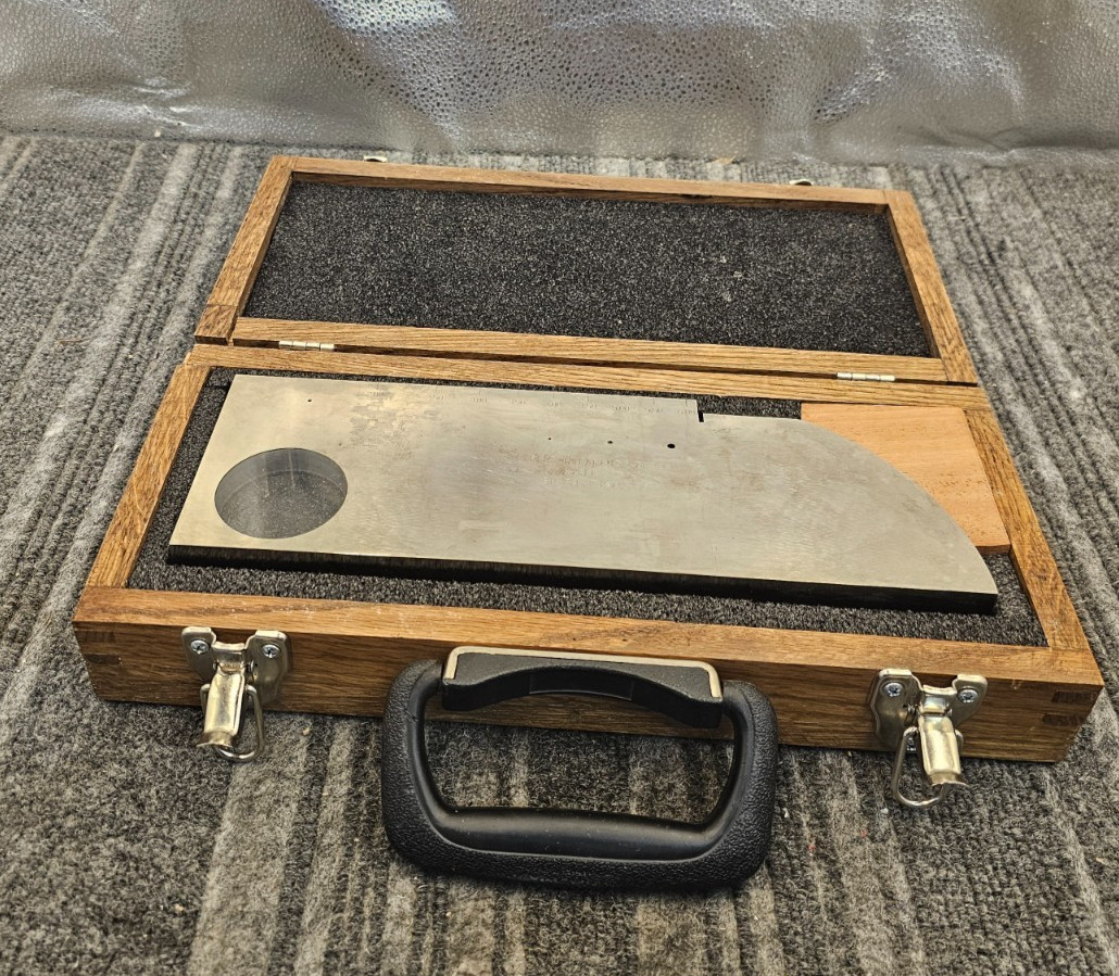 IIW Type 2 Reference Block Steel SN 24-2342 Fitted Wooden Storage Case
