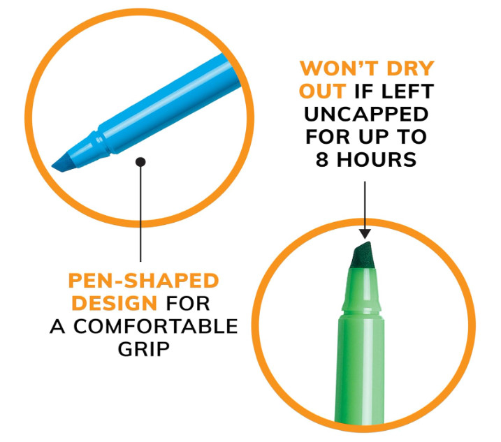 BIC Brite Liner Highlighters, Chisel Tip, School Supplies for Students and Teach