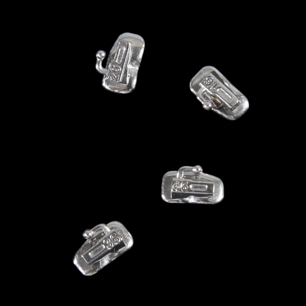 4pcs/pack Dental Buccal Tube Single 1st Molar Bondable Non-Convertible 022 Roth