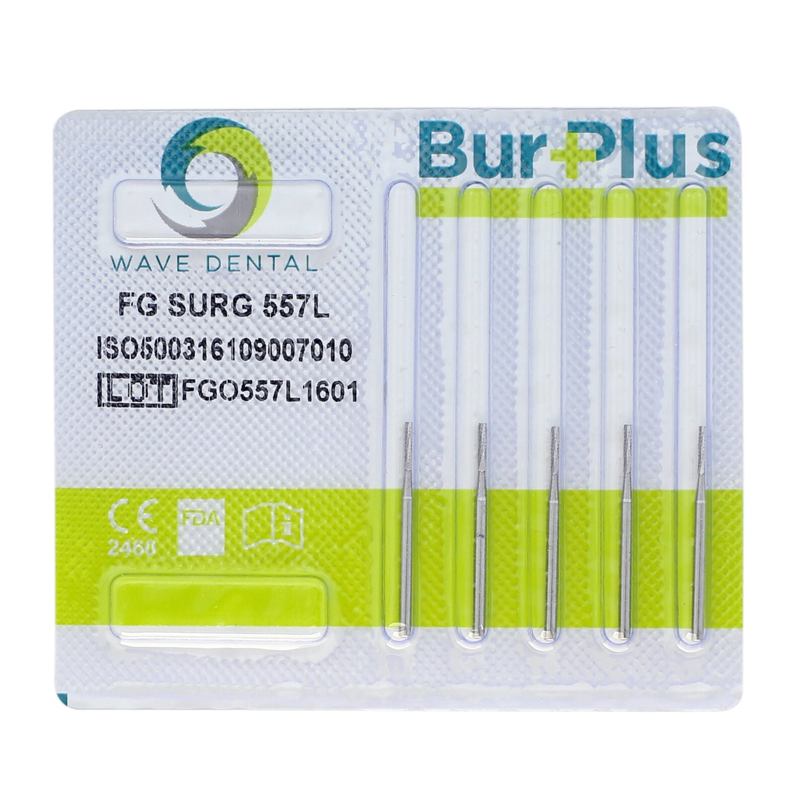 Wave Dental Surgical Burs 557 557L SL Carbide Straight Fissure 25mm FGOS FG SURG