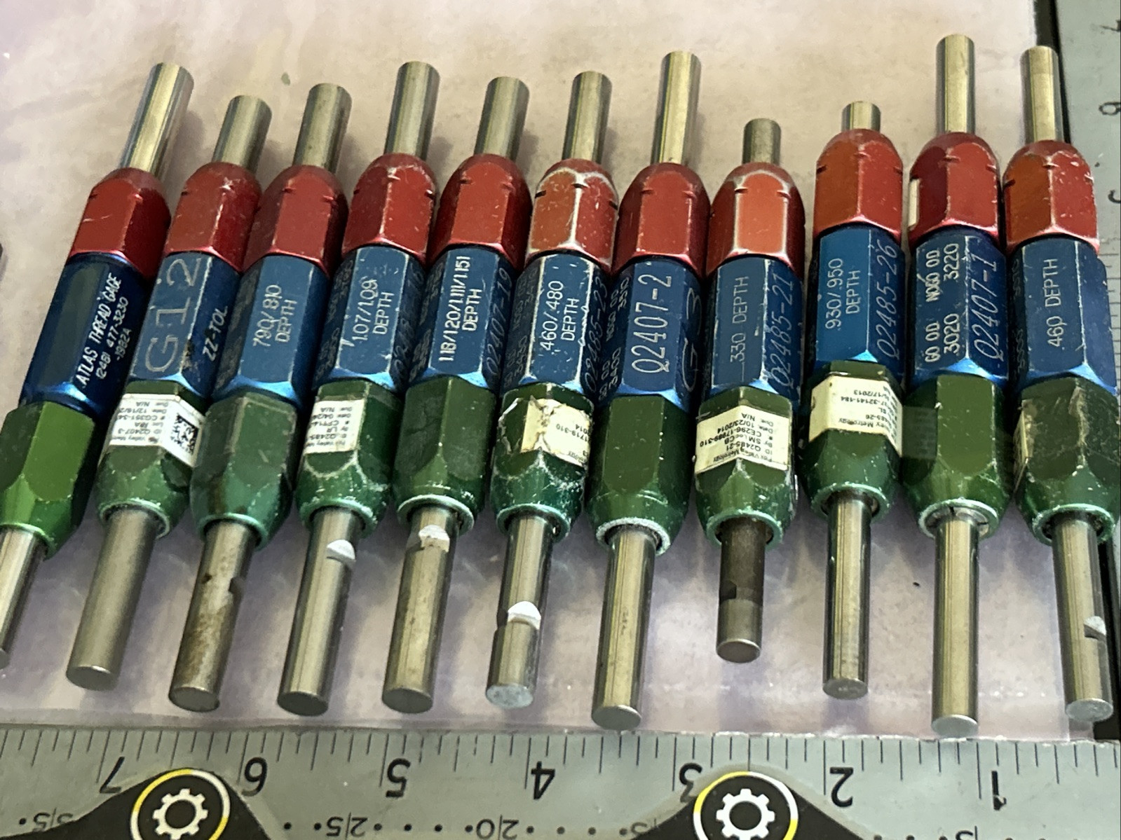 [LOT OF 11!] ATLAS 0.3000-0.4000 Go / No-Go OD Gages (Mixed Lot) _FAST SHIPPING!