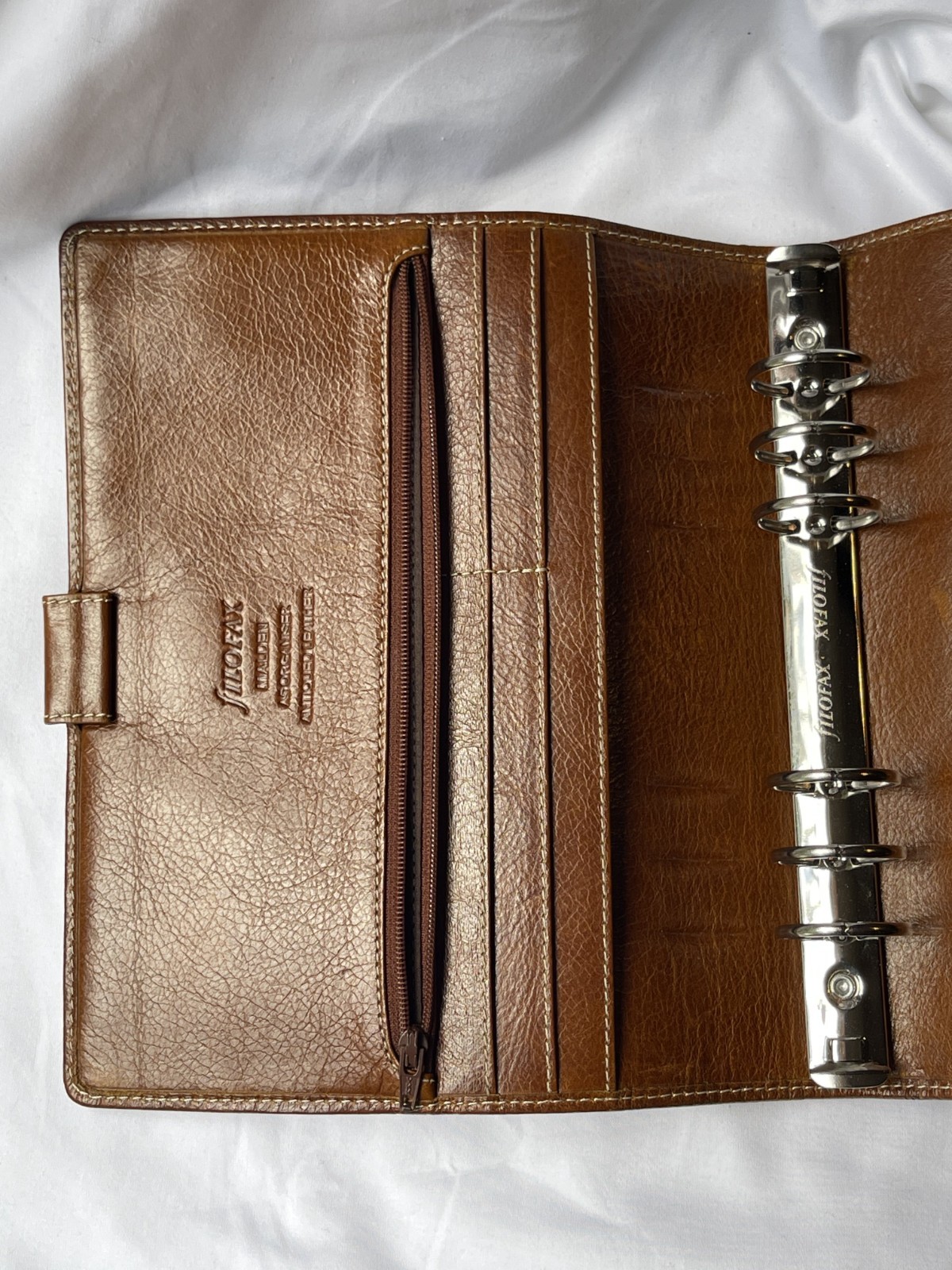 Filofax Malden Ochre A5 Leather Organizer Agenda Calendar Planner