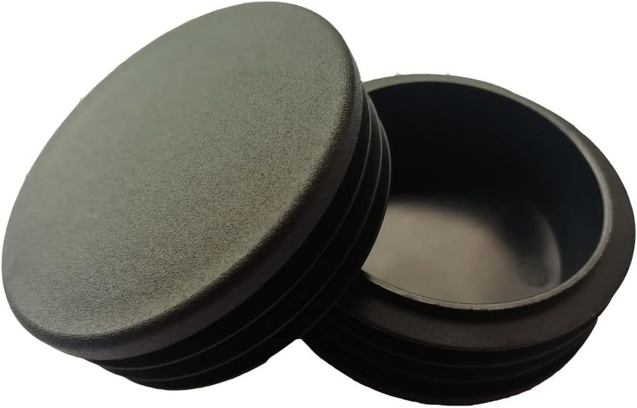 2 Inch (50mm) Round Plastic Plugs, Tubing End Cap, Insert End Caps for Round Met