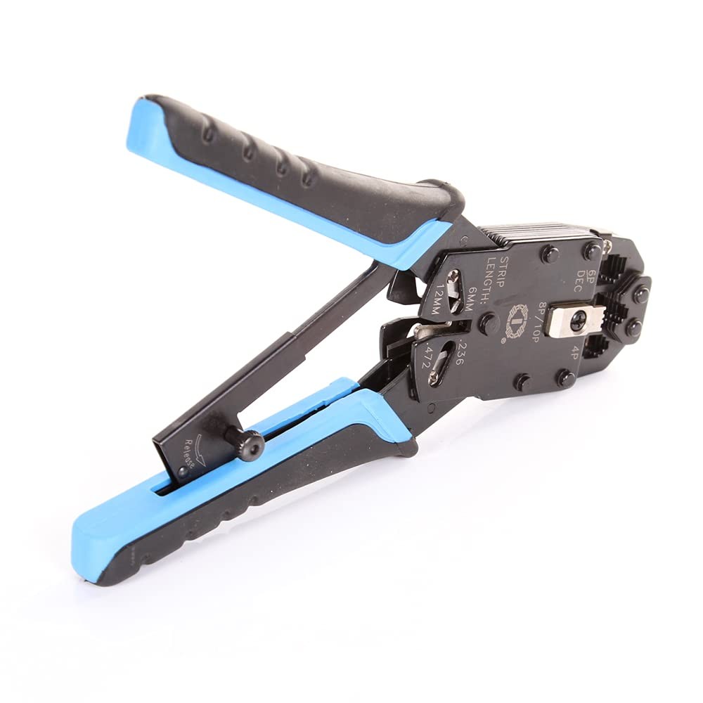 RJ11/RJ12/RJ45/RJ50 10P 8P 6P 4C Network LAN Cable Crimper Modular Plug Crimp…