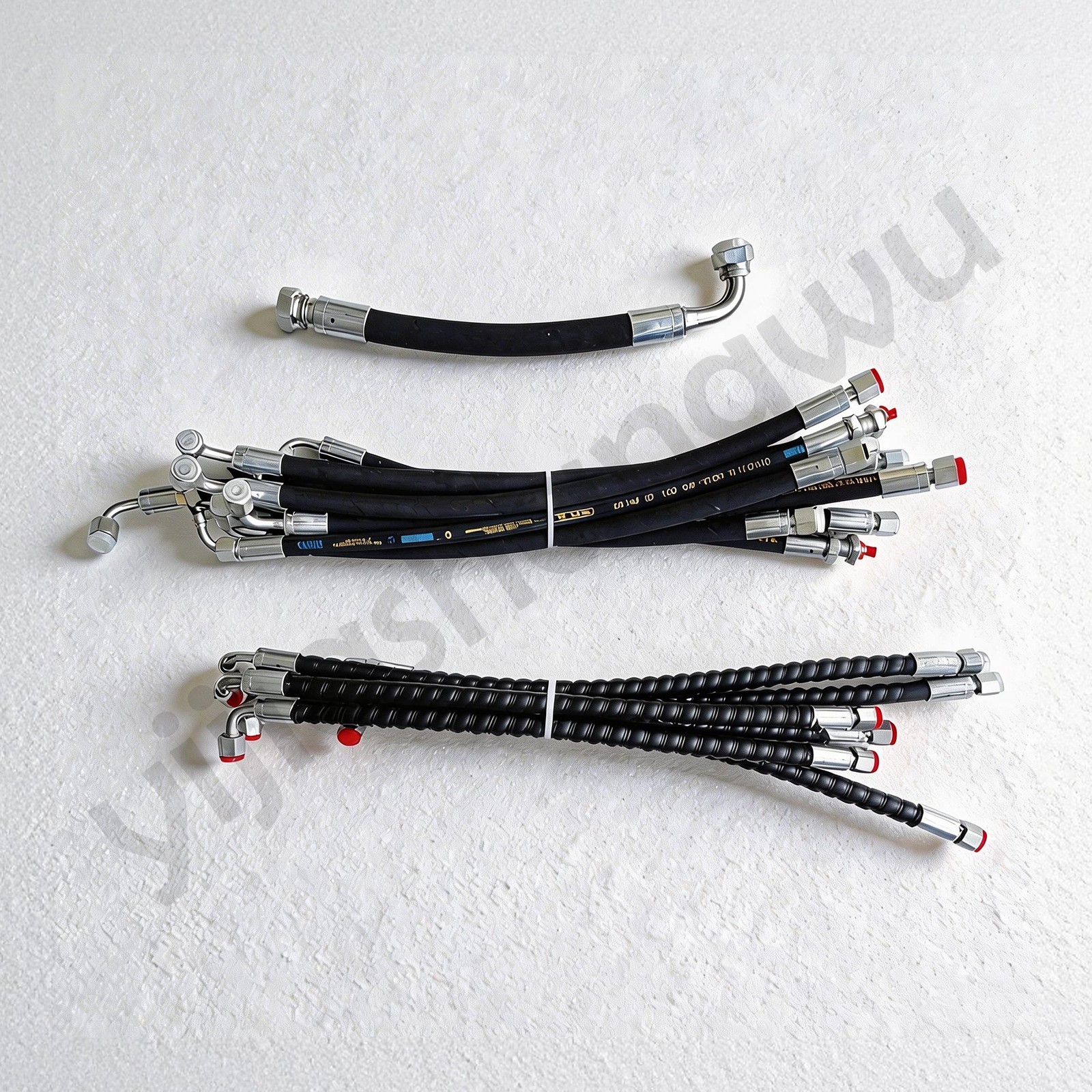 Chinese Mini Excavator Hydraulic Hose And Fitting Set Of 27 Hoses AGT Miva Rippa