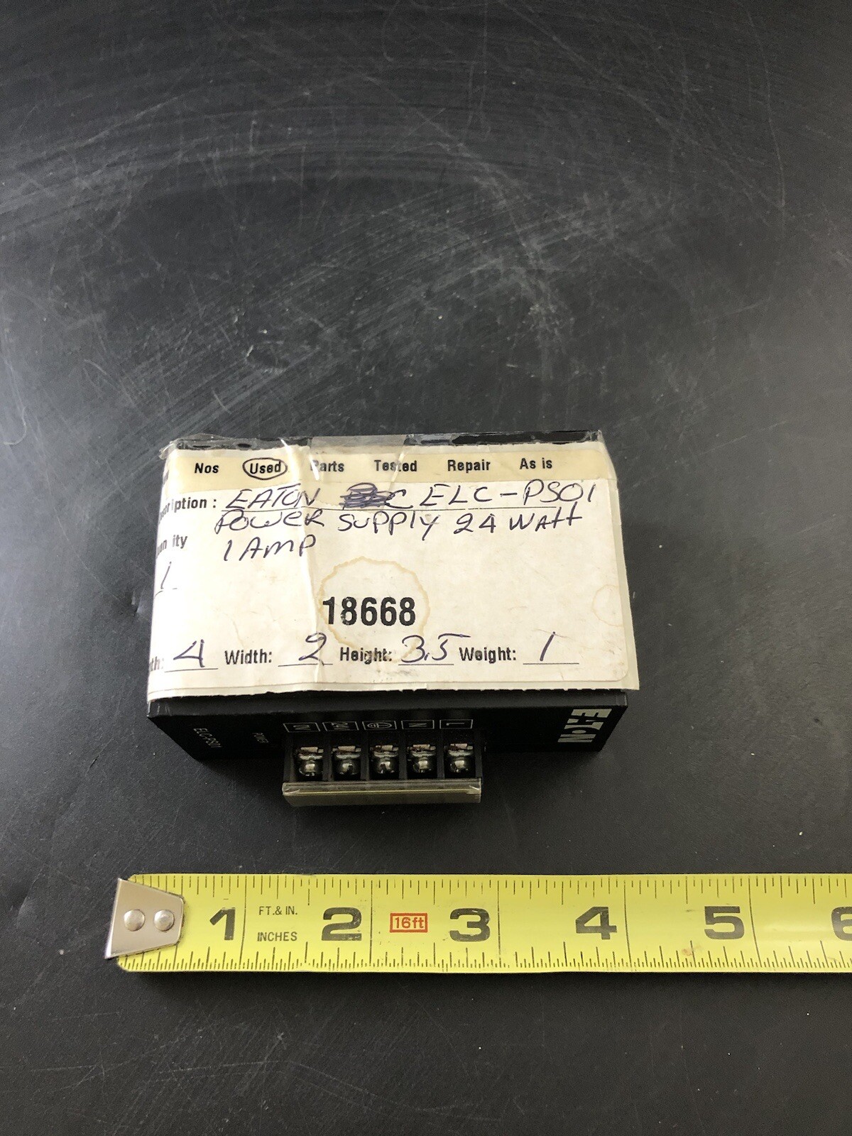 Eaton NSB ELC-PS01 Programmable Logic Controllers (PLCs) ELC Power Untested Ve8