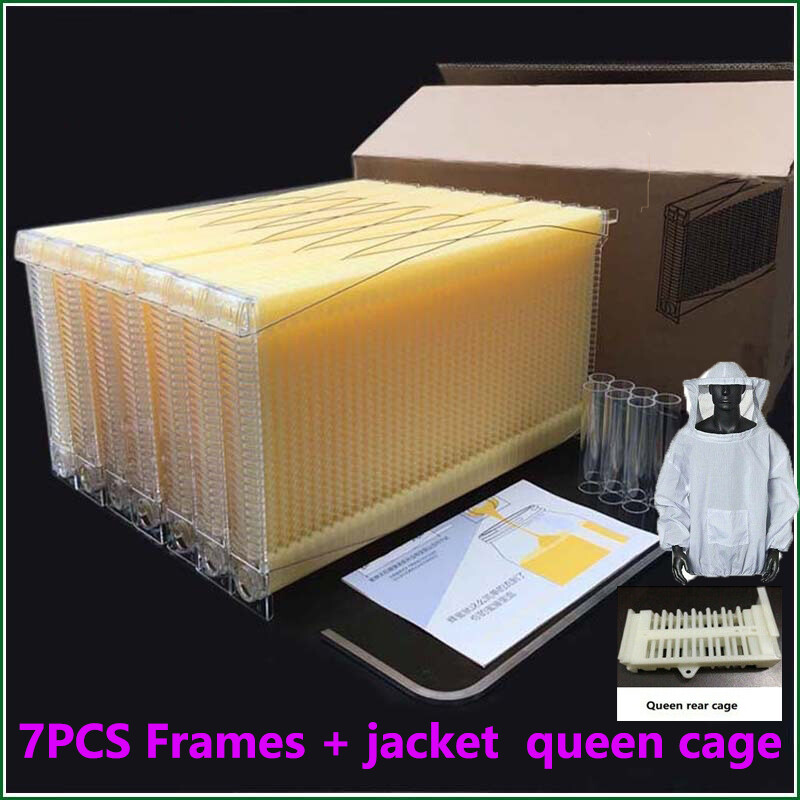 7pcs Auto Oozing Beehives Beekeeping Frames Honey Comb Frames Bee Frames
