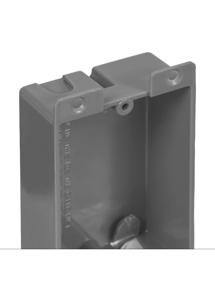 (25) 1-Gang 8 Cubic Inch PVC Old Work Standard Switch/Outlet Wall Electrical Box