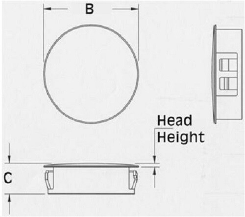 1/2″ Locking Hole Plug Nylon WHITE Fastener K33006WH