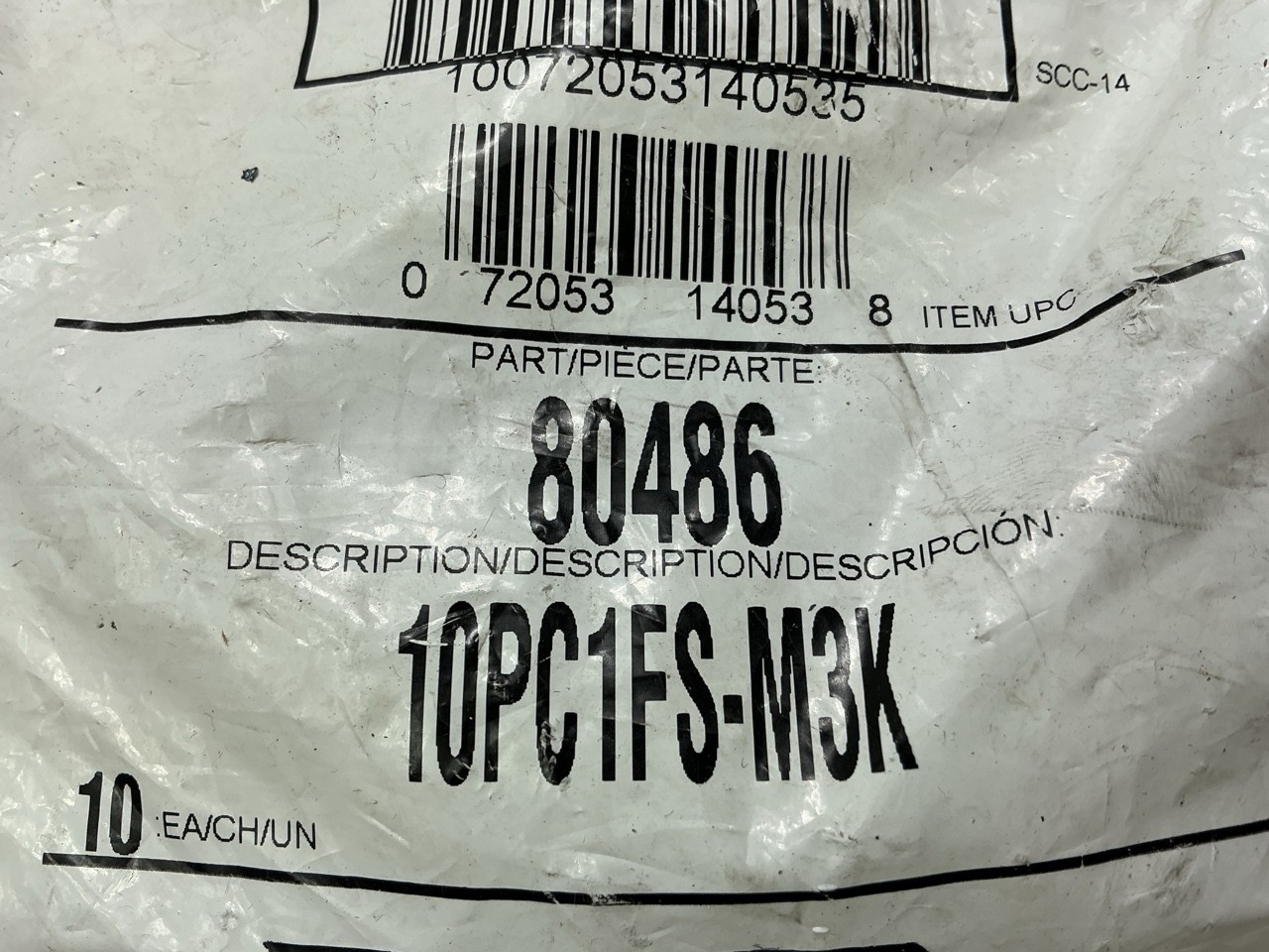 (10) Gates 80486 Power Crimp Hose Coupling 1.49″ L X 1.21″ OD – 10PC1FS-M3K