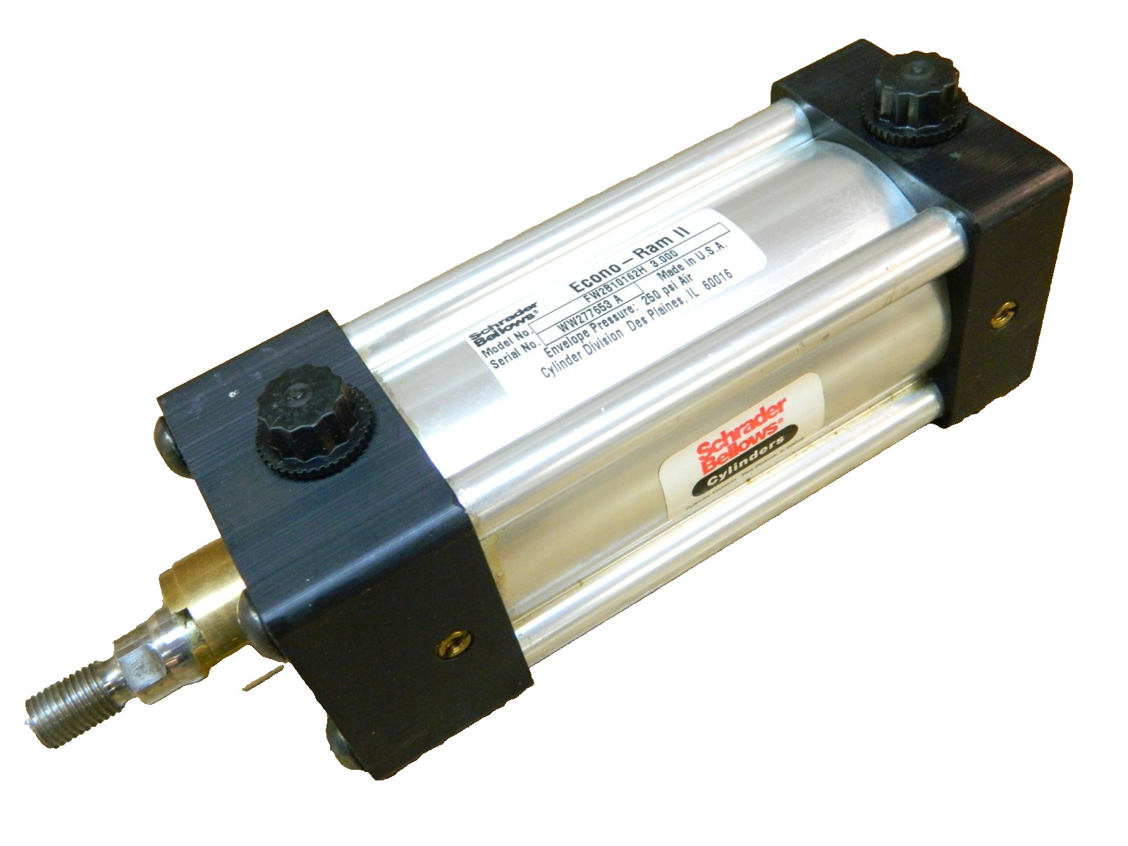 SCHRADER BELLOWS 2″ Bore X 3″ Stroke ECONO RAM II Pneumatic Cylinder