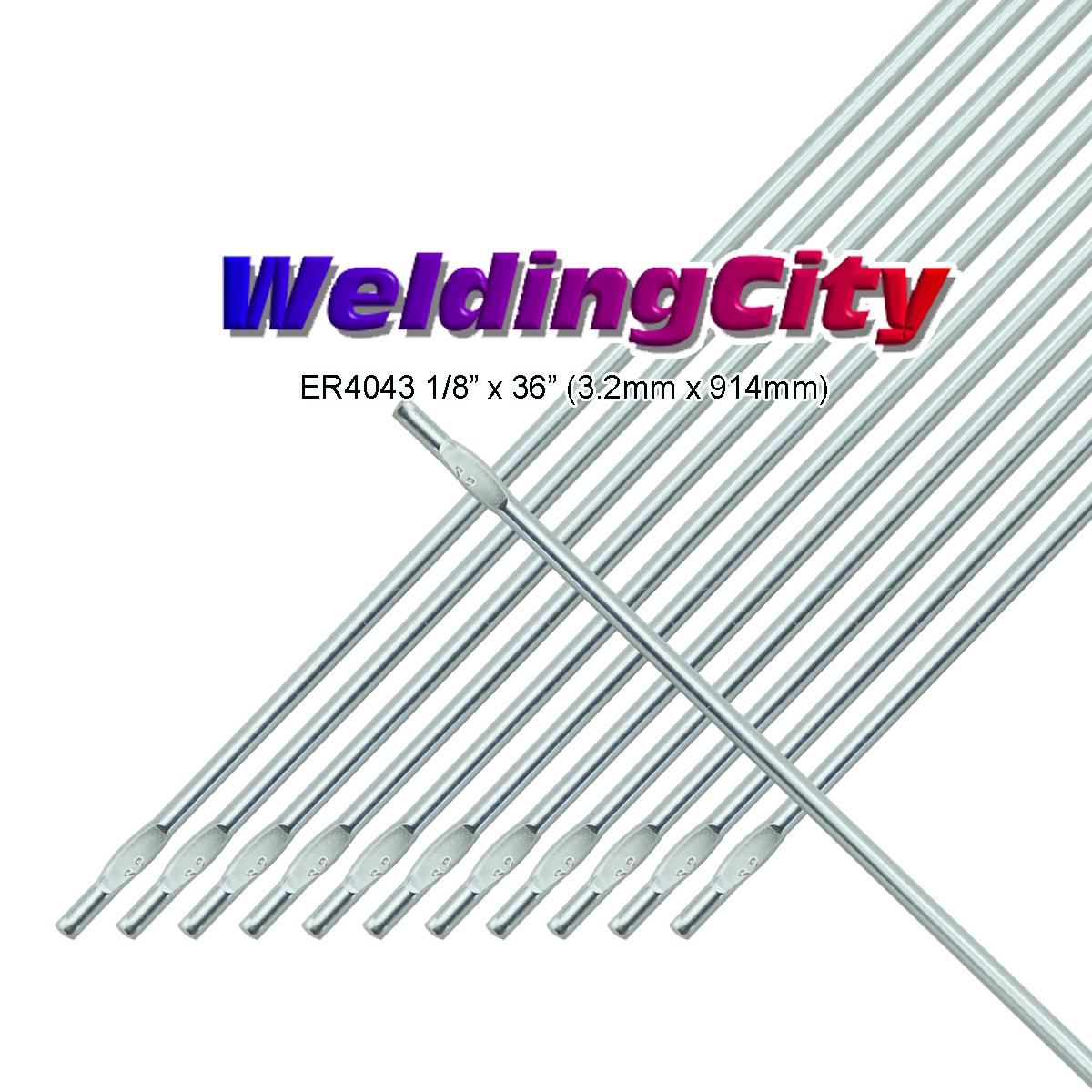 WeldingCity® 2-Lb ER4043 Aluminum 4043 TIG Welding Rod 1/8″x36″ | US Seller Fast