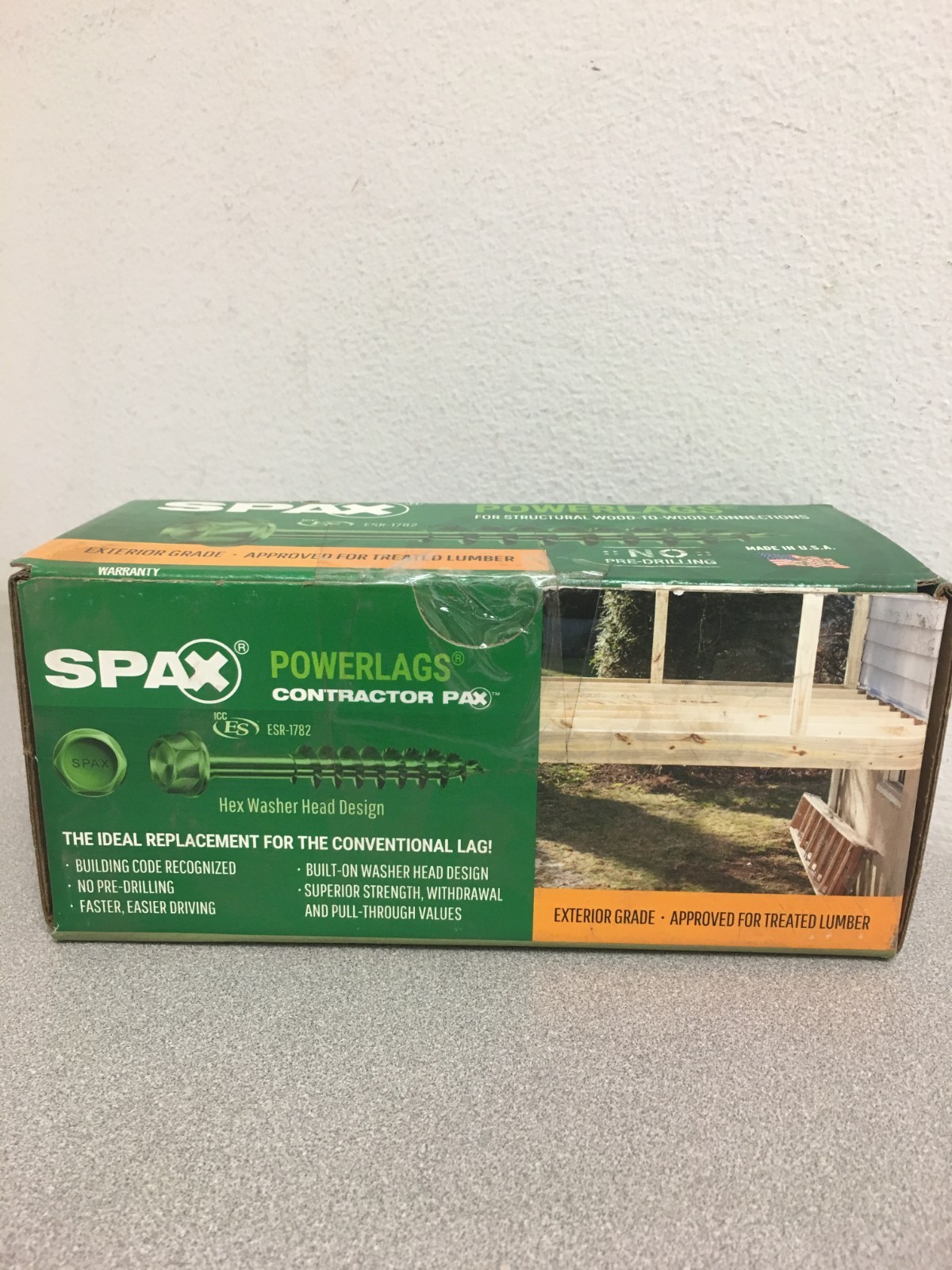 SPAX PowerLags 5/16″ X 5″ L T-40 Hex Washer Head Serrated Structural Screws 50ct