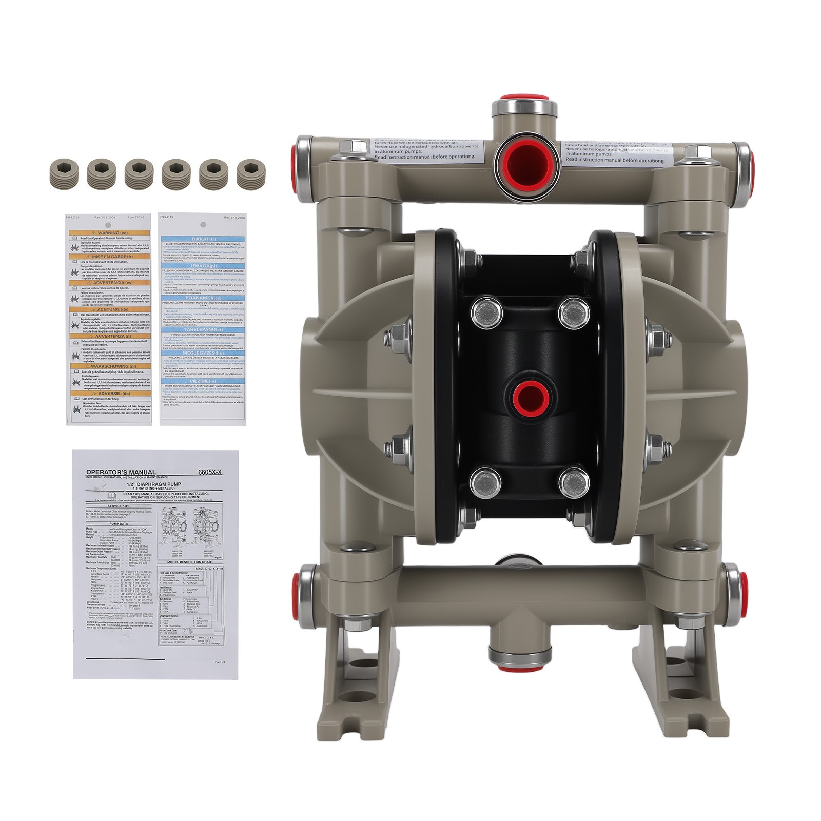Air Operated Diaphragm Pump for ARO Ingersoll Rand 66605J-3EB 1/2in 13GPM