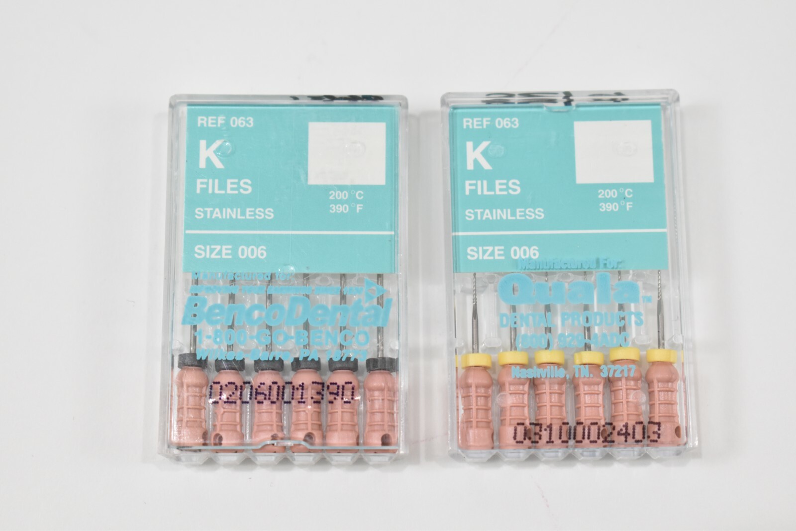 Dental Endodontic K FILES Quala Sizes 006, 008, 055, 040, 050 & 070