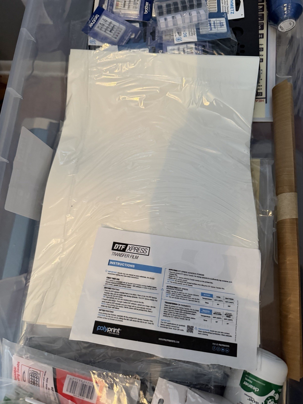 Polyprint TexJet echo2 DTF Printer w/ Pretreater Pro & extra items