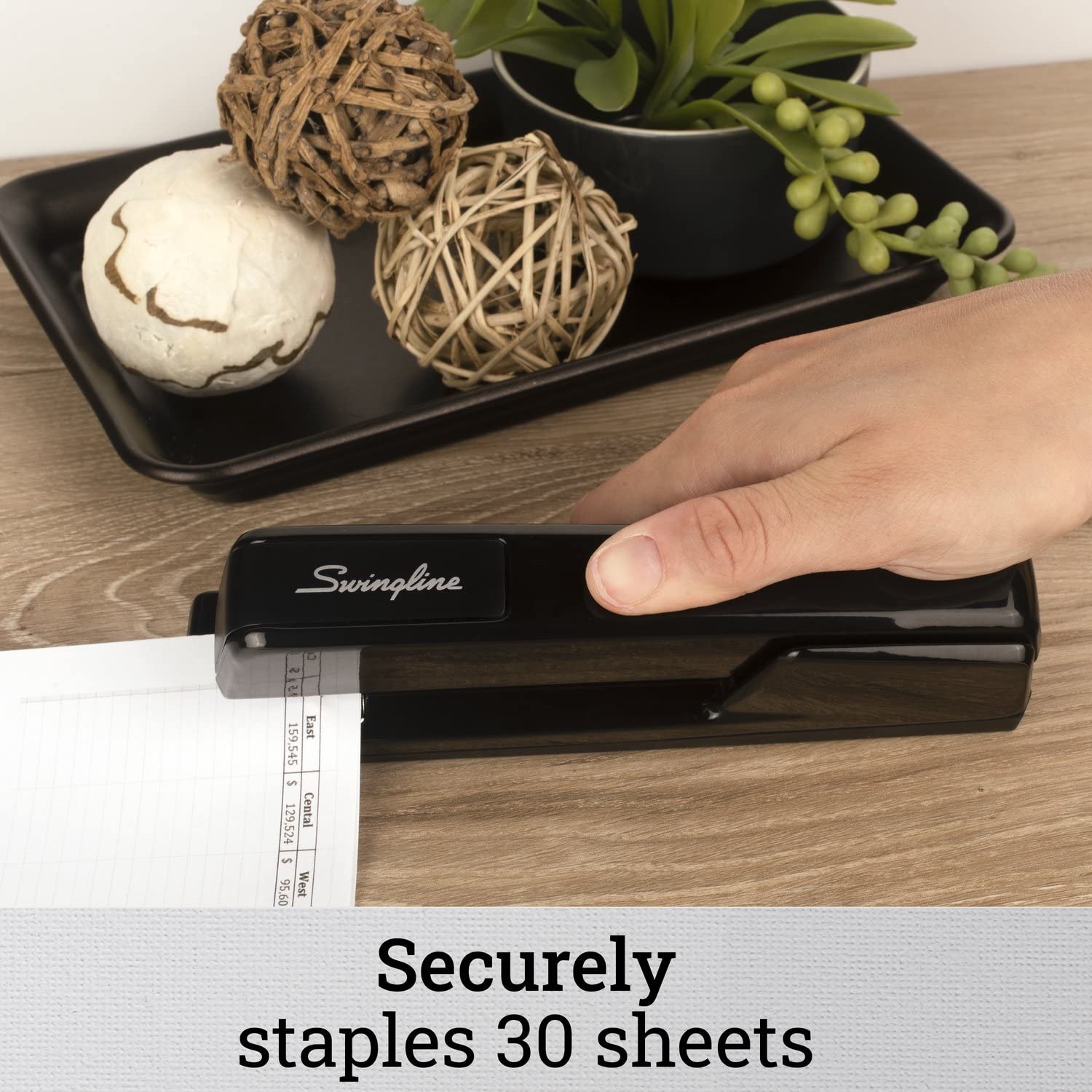 Swingline 747 Classic Stapler, 30 Sheet Capacity, Jam Free, 1 Black