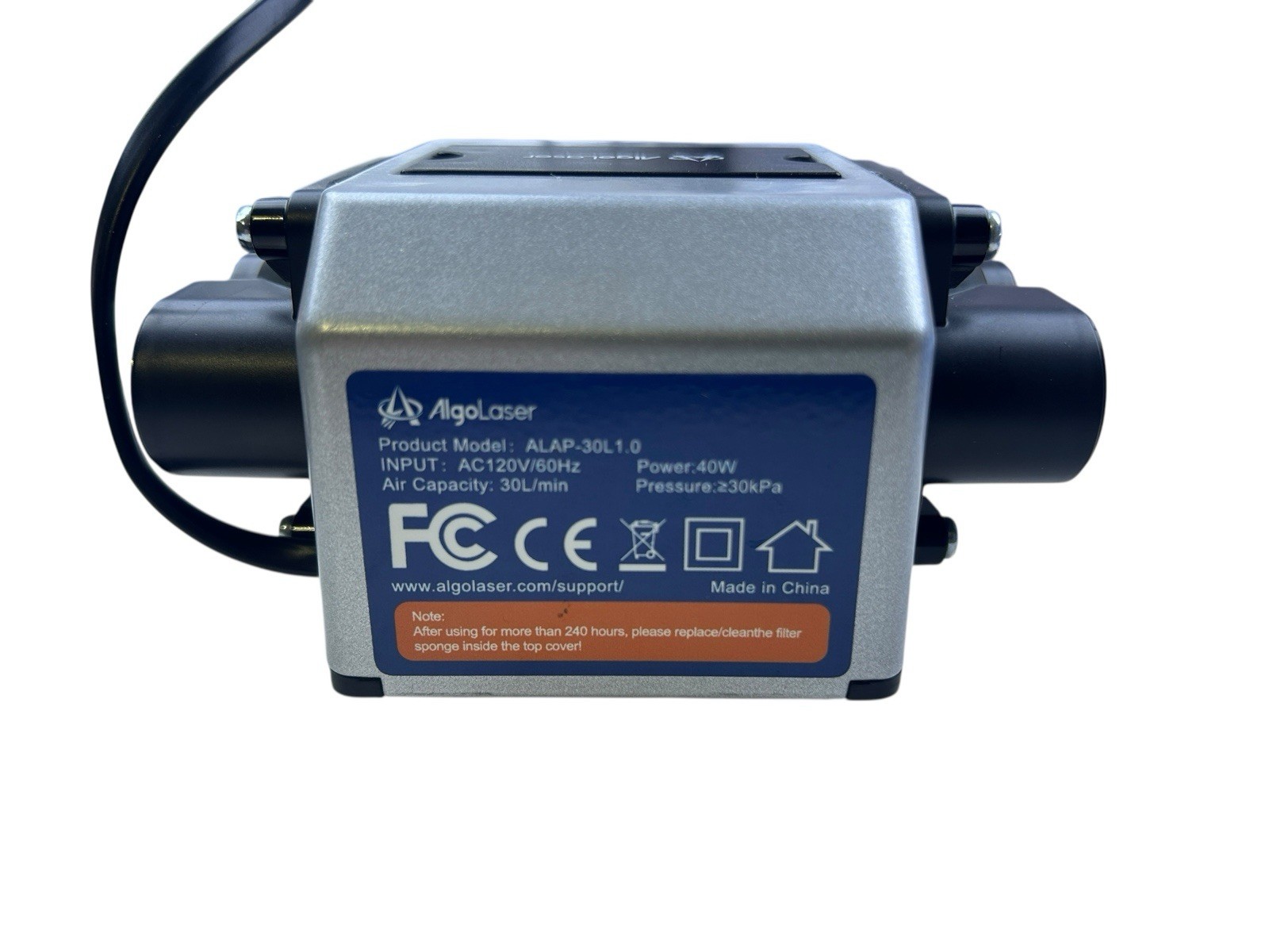 Algolaser ALAP-30L1.0 30L Pump Assist Auxiliary Engraver AC120V/60Hz 40W 30kPa