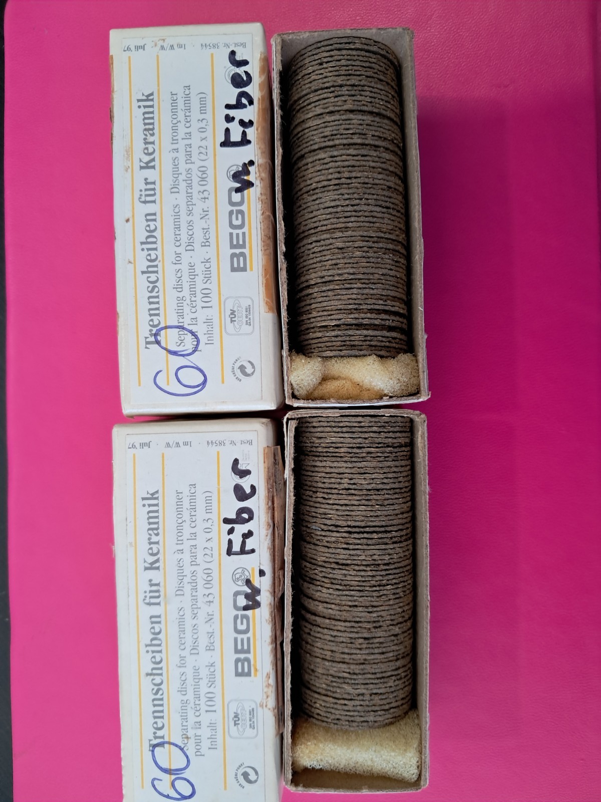 BEGO Separating Discs for Ceramics #43060 – 22 x 0.3mm -Fiber Reinforced-2 Boxes