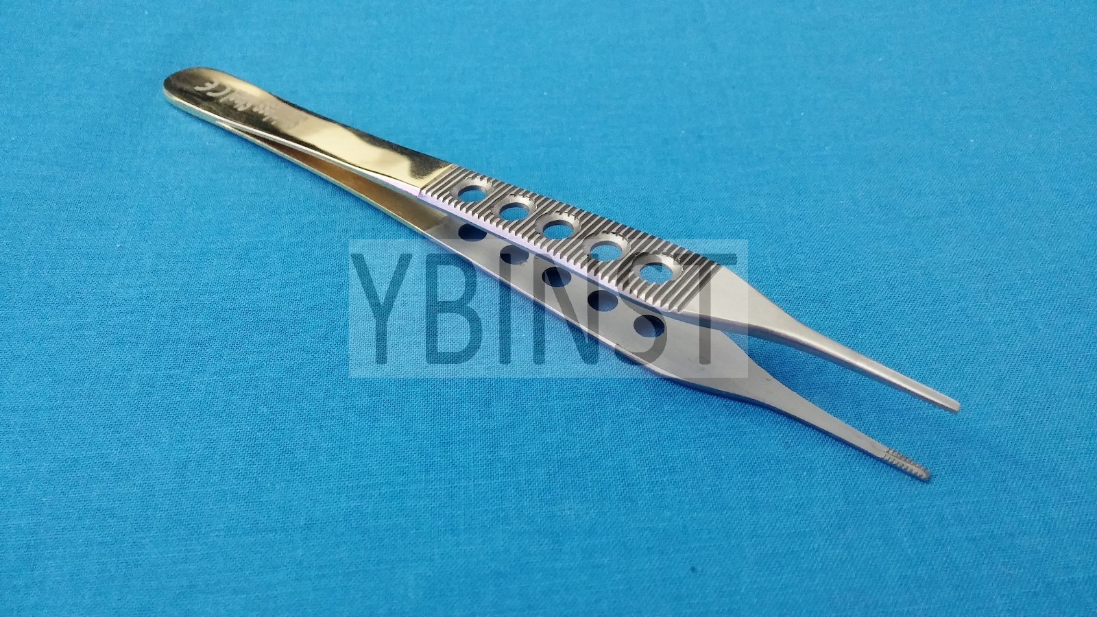 3 PCS ADSON DRESSING +BROWN+TISSUE PLASTIC SURGERY FORCEPS 6″ GOLD HANDLE