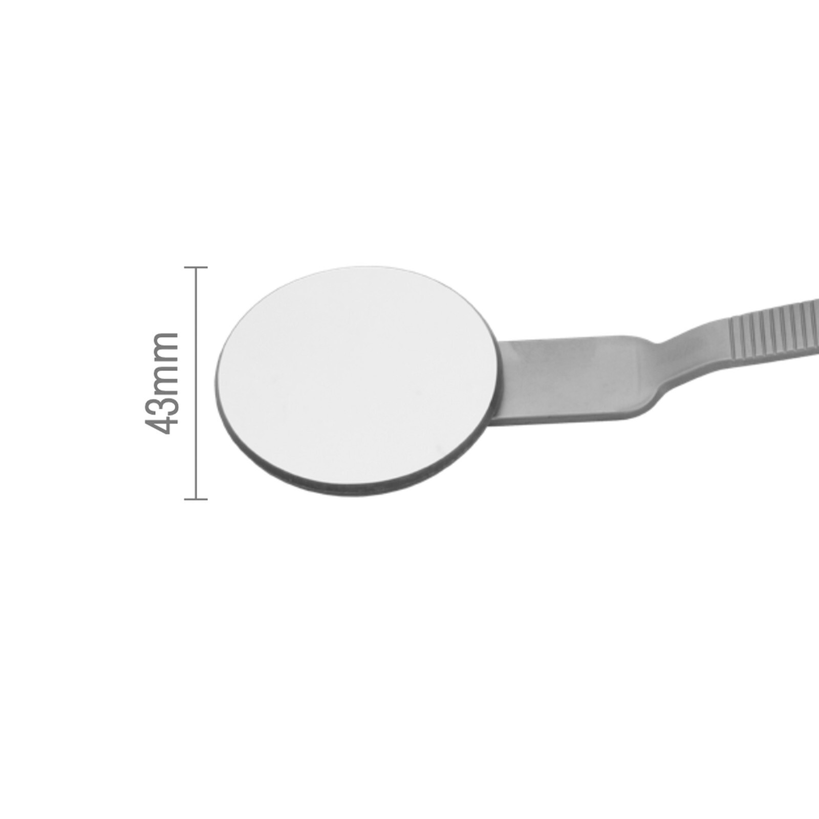 Osung 1.7″ Dia. Large Round Mouth Mirror Metal Handle Dental Mirror DMEM (#1366)