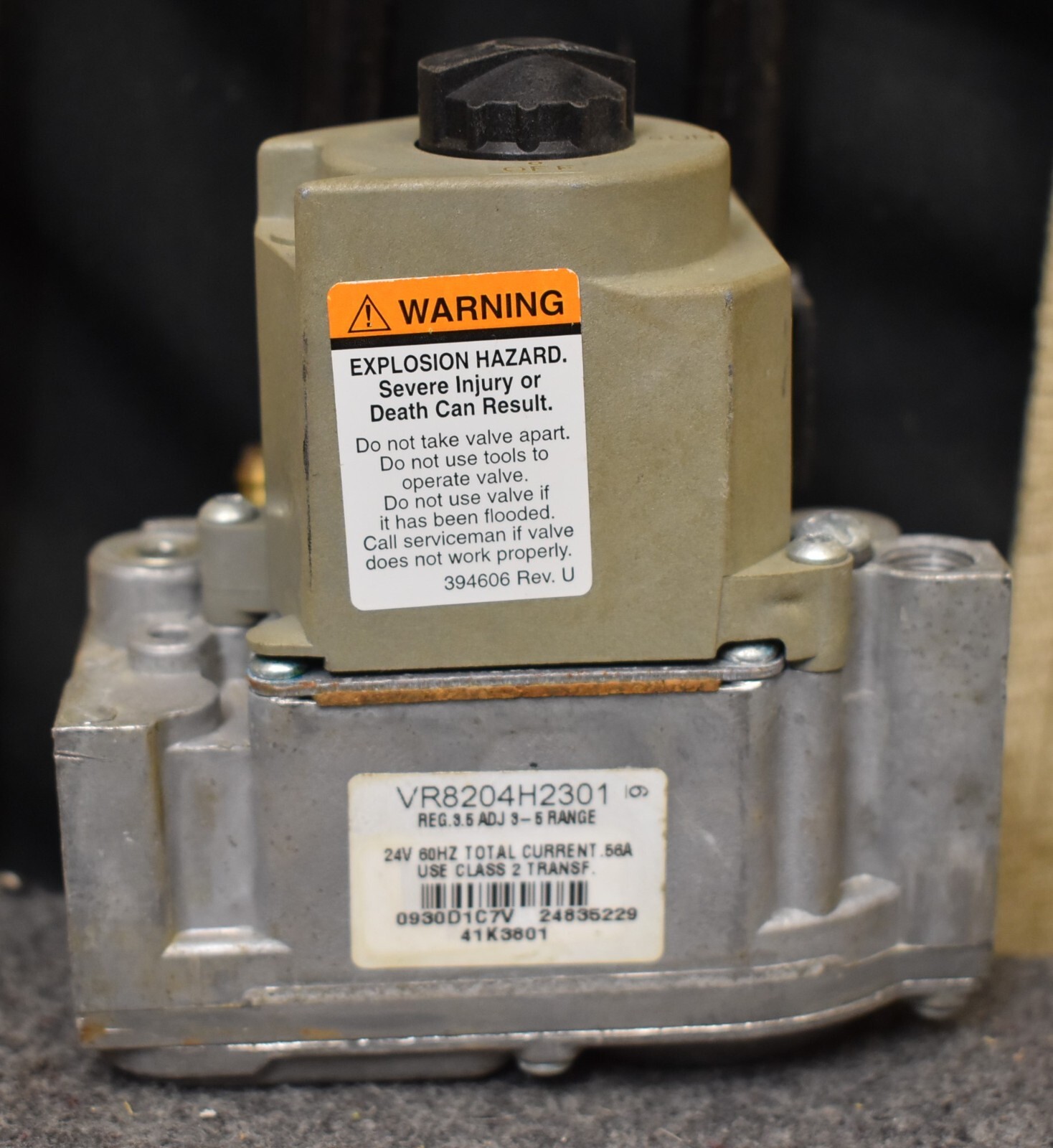 Honeywell VR8204H 2301 Natural Gas Valve