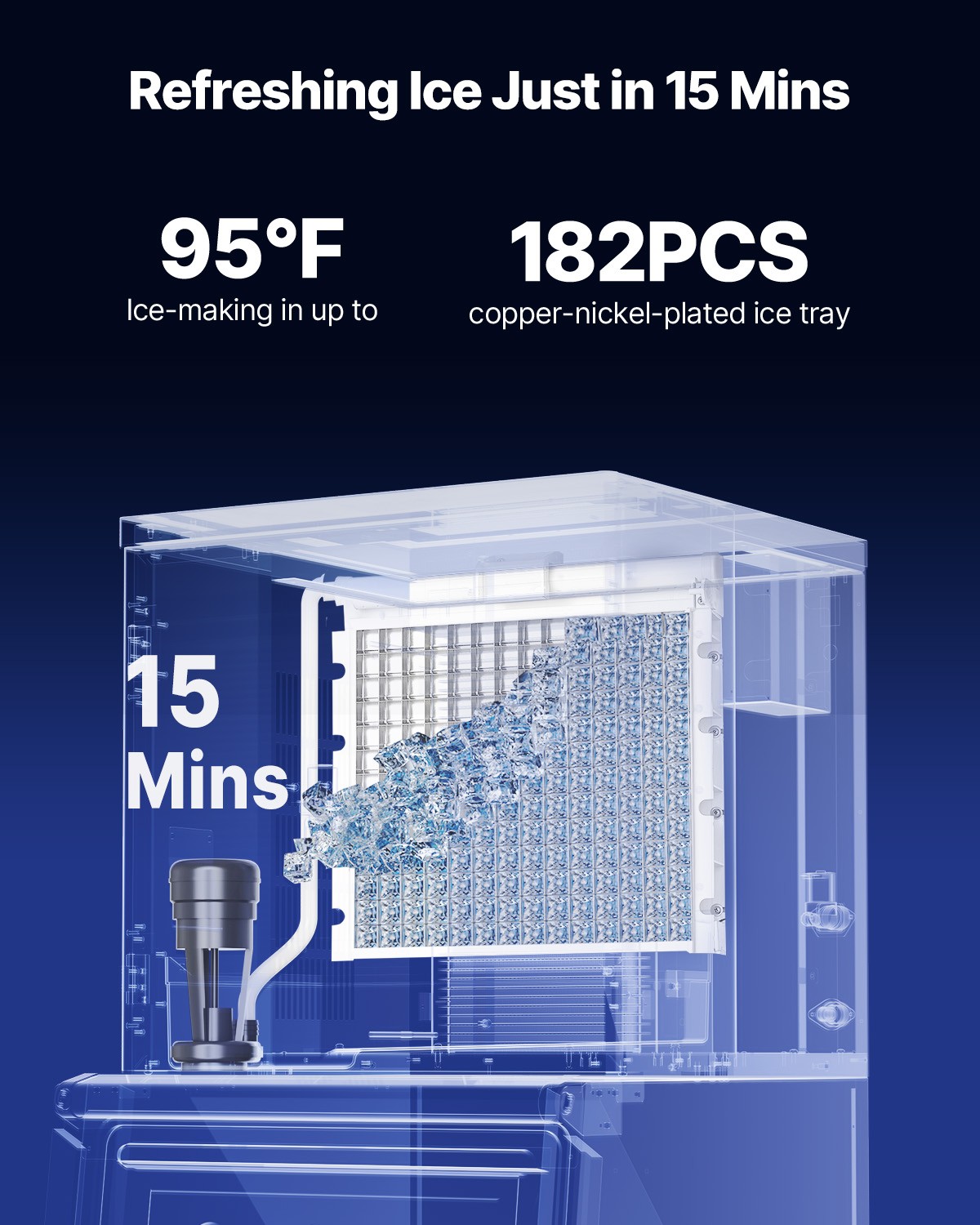 VEVOR Commercial Ice Maker Machine – Head 450 lbs/Day Self-Cleaning Ice Maker