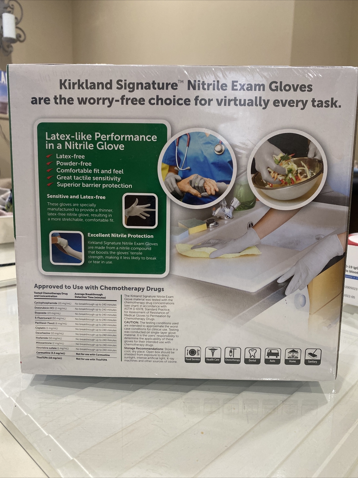 kirkland signature nitrile exam gloves 237 Boxes Of 400 Count